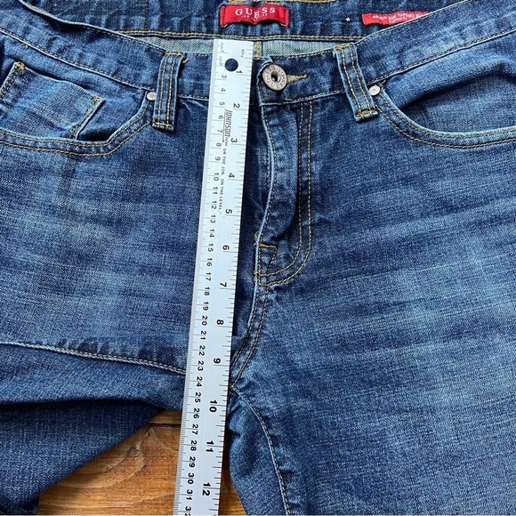 GUESS men jeans Halsted fit size 32 medium rise tapered slim denim 100% cotton - Picture 8 of 12
